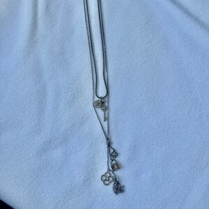 Henri Bendel Silver Charm Necklace